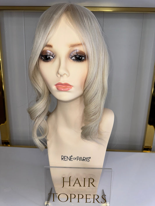 16 inch (3x5) Blonde Silk Mono Base Topper KLee Luxury Wigs