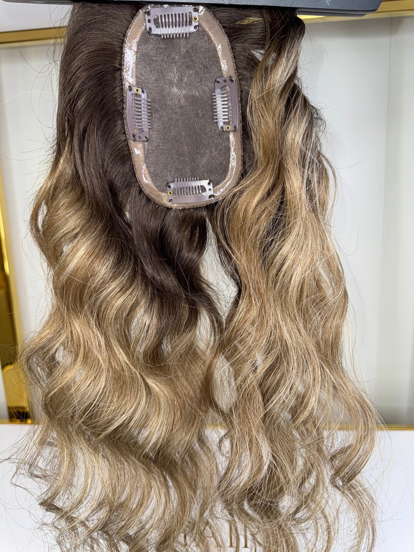 16 inch (3x5) Ombre Crown Cover Topper KLee Luxury Wigs